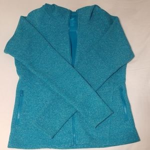 Medium Dark Turqoise Fleece Zip Up
